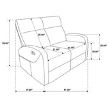 Hamilton 2-piece Chenille Manual Reclining Sofa Set Sand