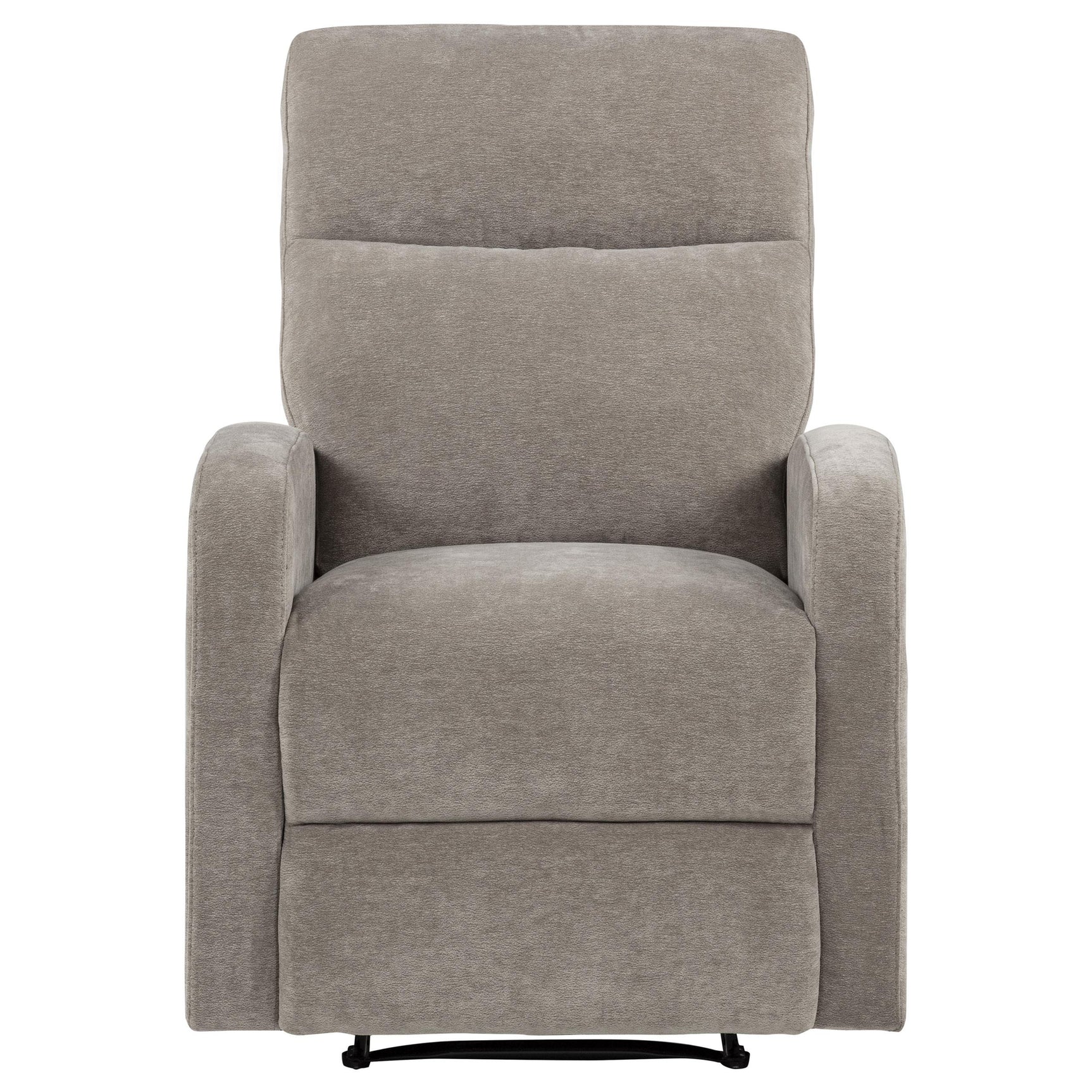 Hamilton Chenille Upholstered Manual Glider Recliner Sand