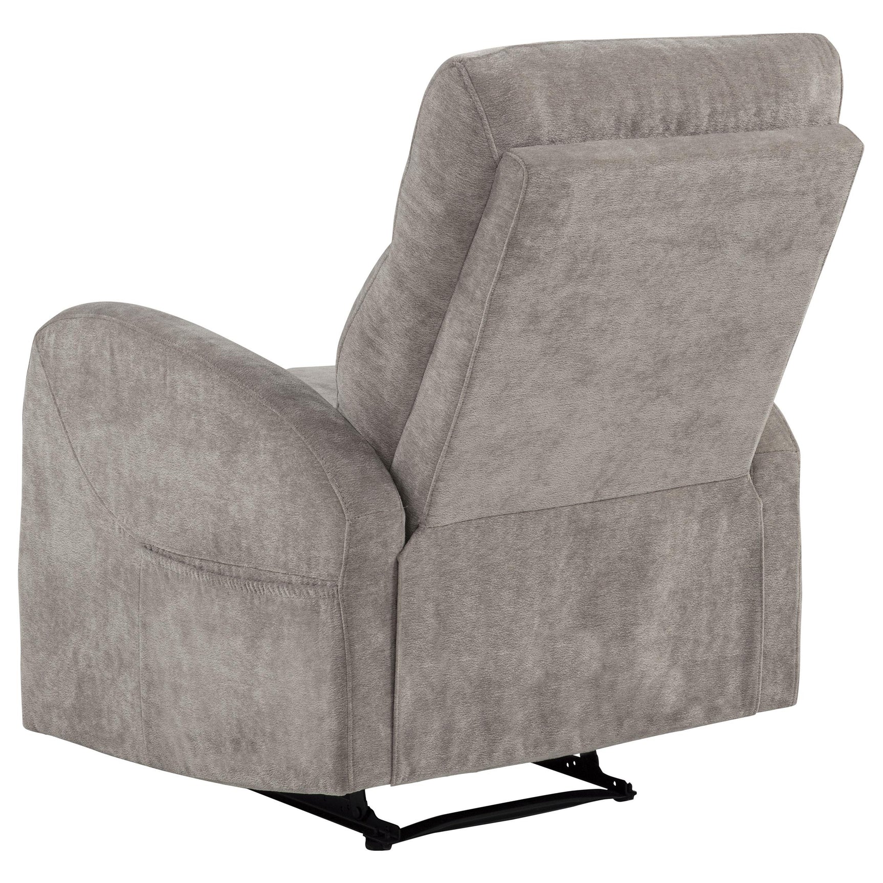 Hamilton Chenille Upholstered Manual Glider Recliner Sand
