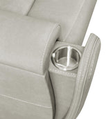 Brickston Triple Power Reclining Loveseat Grey