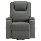 Armstrong Upholstered Power Lift Massage Recliner Grey
