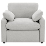 Collins Upholstered Power Recliner Chair Grey