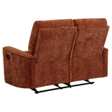 Navarro 2-piece Upholstered Reclining Sofa Set Orange