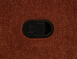 Navarro Chenille Upholstered Glider Recliner Burnt Orange
