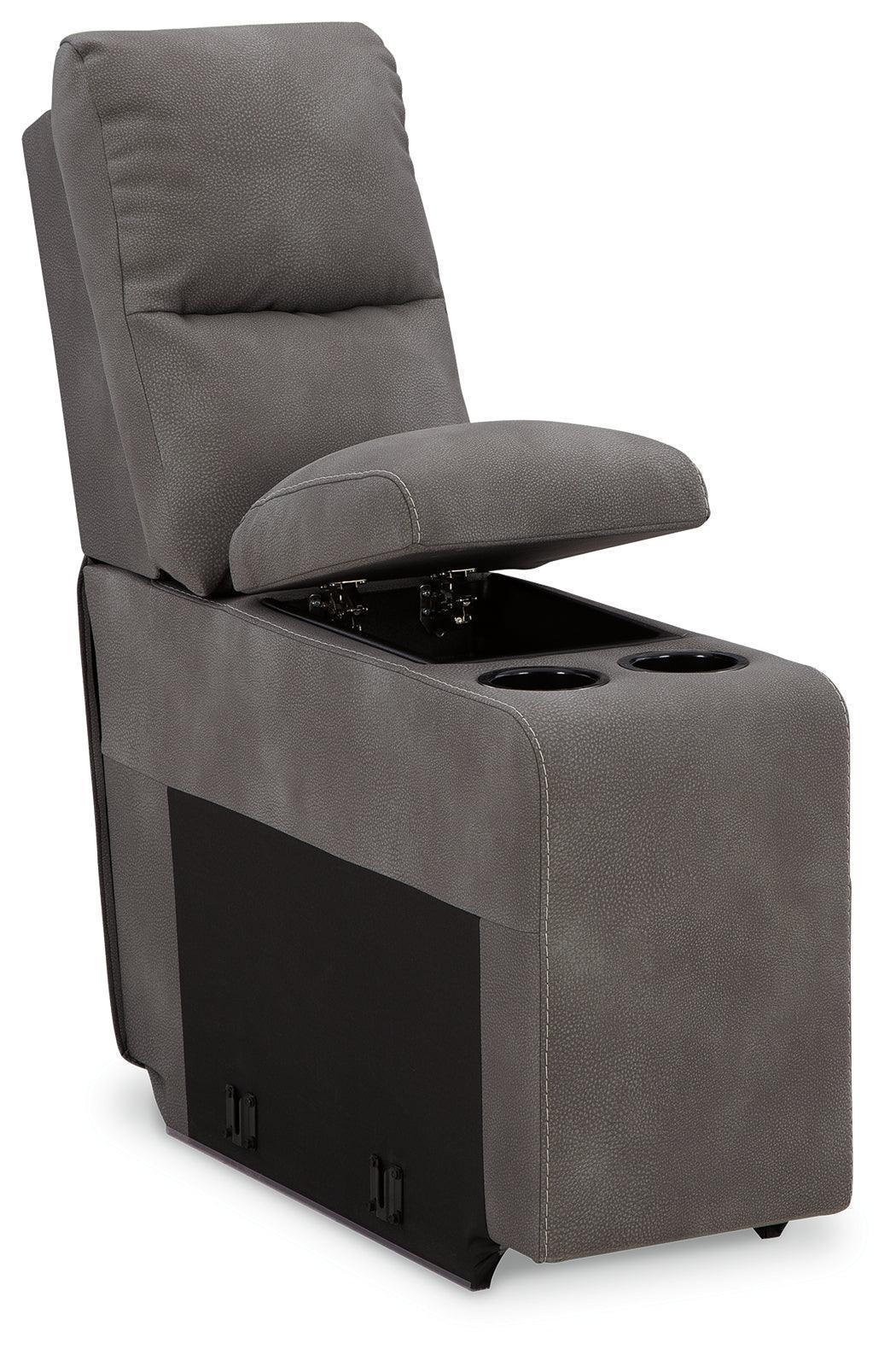 Next-Gen Durapella Slate 5-Piece Power Reclining Sectional