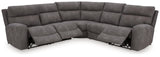 Next-Gen Durapella Slate 5-Piece Power Reclining Sectional