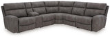 Next-Gen Durapella Slate 6-Piece Power Reclining Sectional