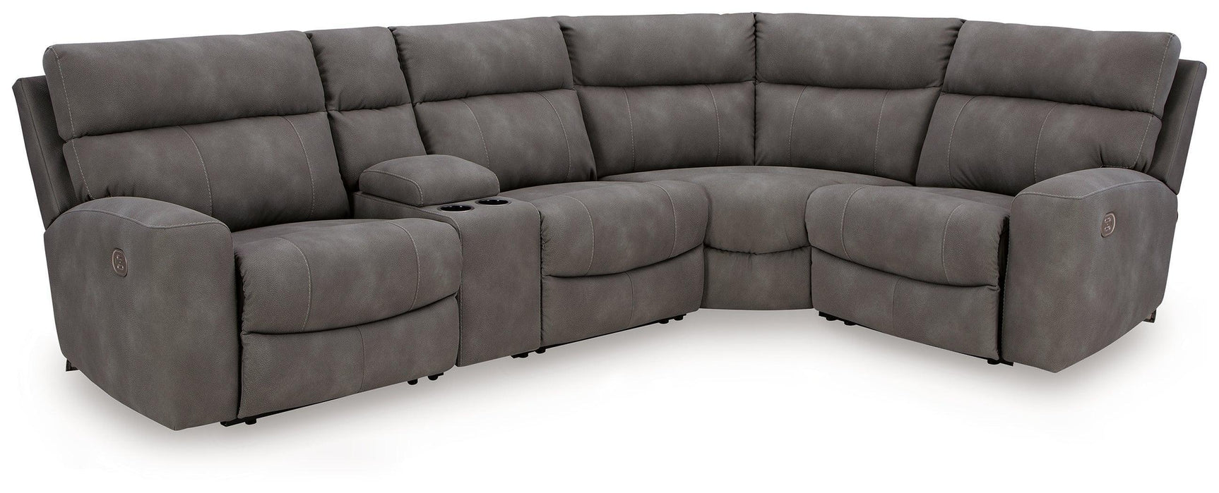 Next-Gen Durapella Slate 5-Piece Power Reclining Sectional