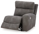 Next-Gen Durapella Slate 5-Piece Power Reclining Sectional