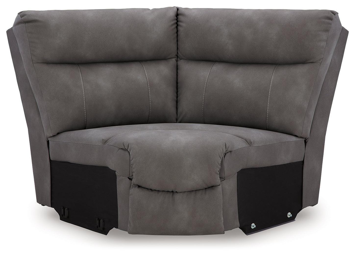 Next-Gen Durapella Slate 5-Piece Power Reclining Sectional