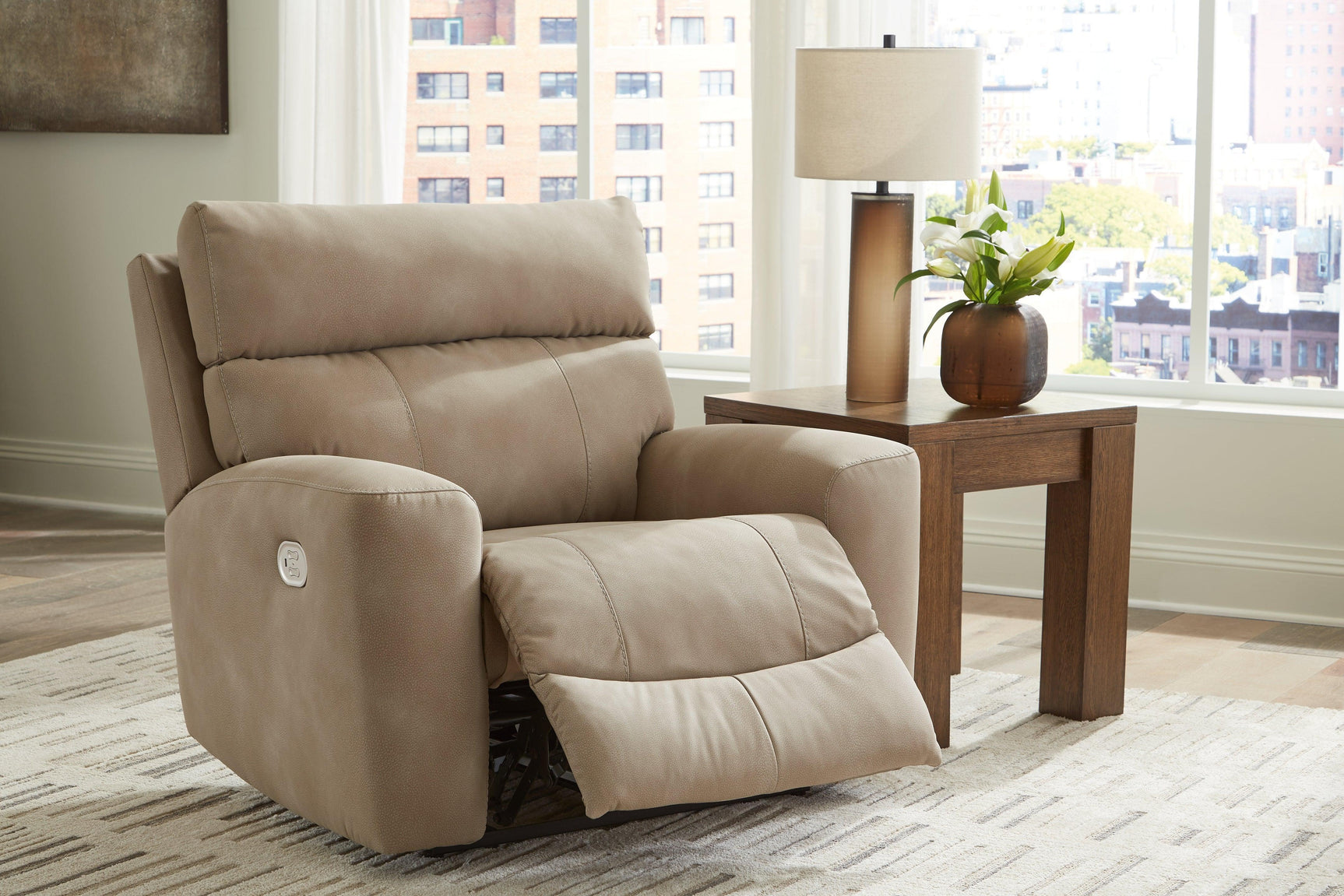 Next-Gen Durapella Sand Microfiber Power Recliner