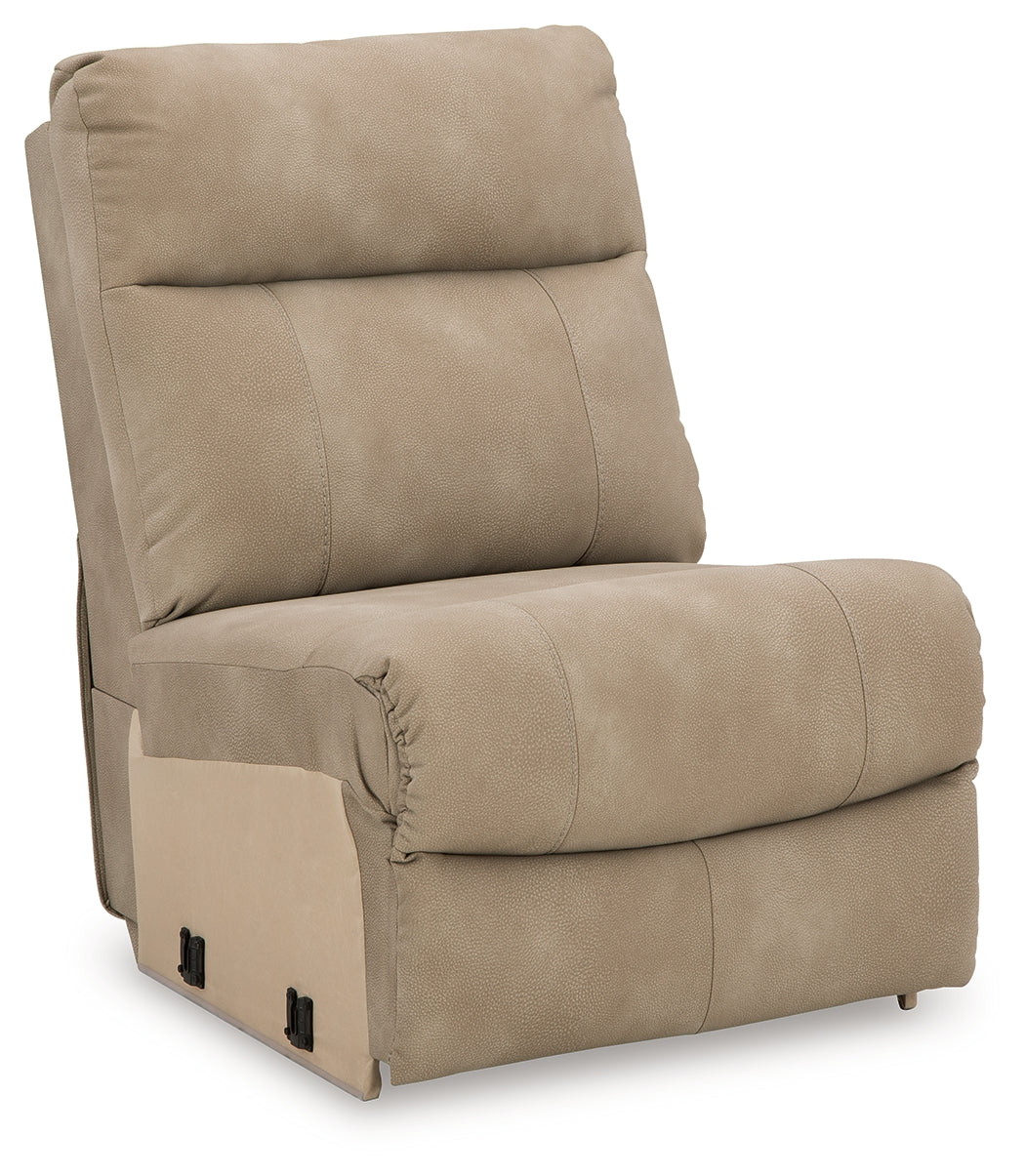 Next-Gen DuraPella Sand Microfiber 6-Piece Power Reclining Sectional