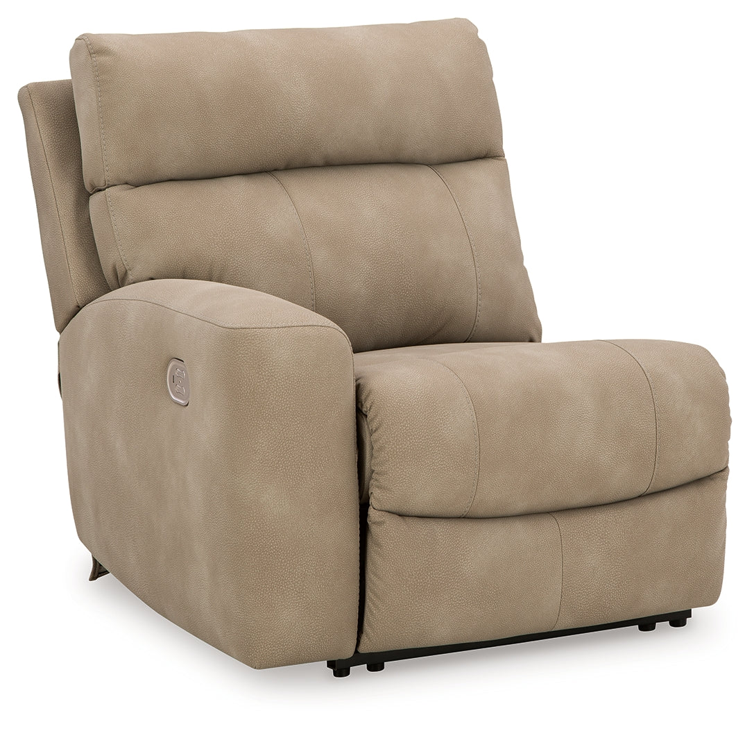 Next-Gen DuraPella Sand Microfiber 6-Piece Power Reclining Sectional