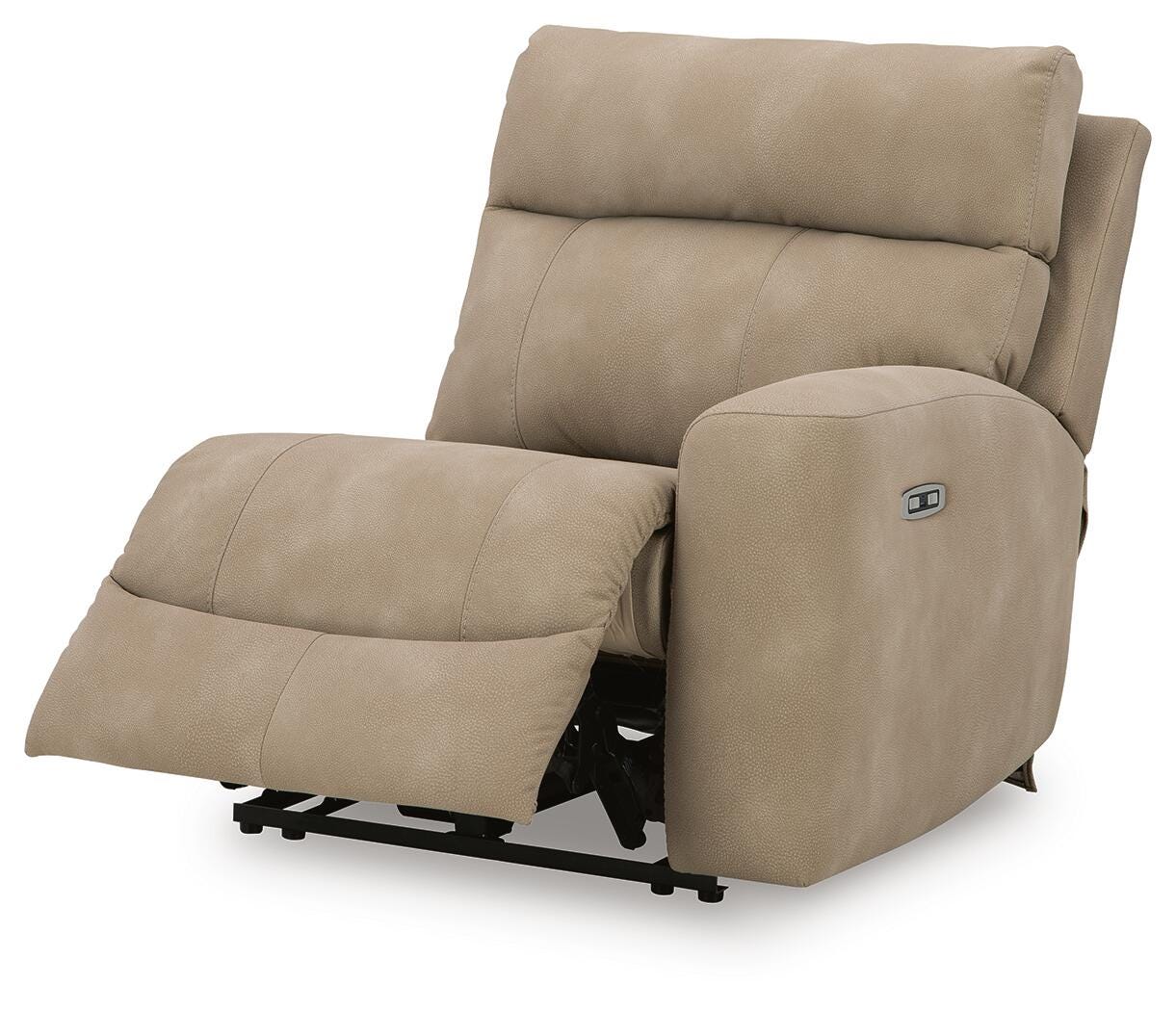 Next-Gen Durapella Sand 4-Piece Power Reclining Sectional angled view
