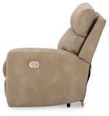 Next-Gen DuraPella Sand Microfiber 6-Piece Power Reclining Sectional