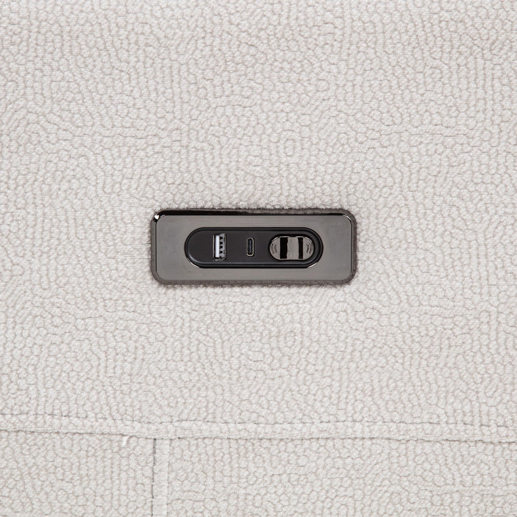 Kennett 3-piece Chenille Power Reclining Sofa Set Ivory