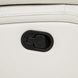 Camila Upholstered Glider Recliner Chair White