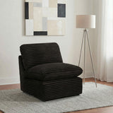 Collins Modular Armless Chair Chocolate Brown