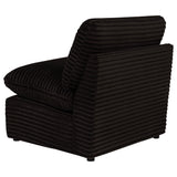 Collins Modular Armless Chair Chocolate Brown