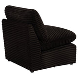 Collins Modular Armless Chair Chocolate Brown