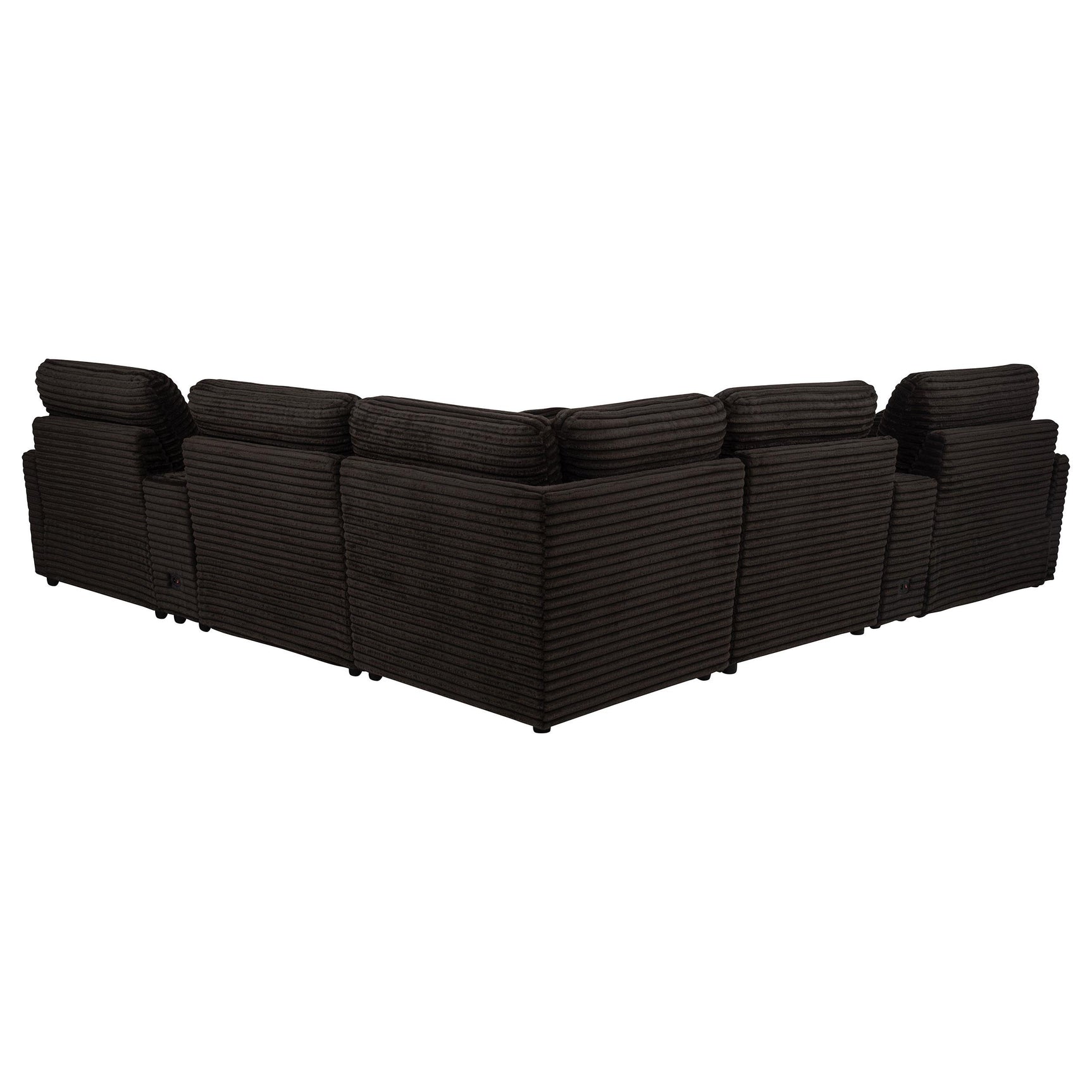 Collins 7-piece Modular Power Reclining Sectional Chocolate Brown