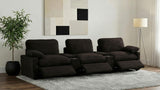 Collins 5-Piece Power Reclining Home Theater Seating Chocolate Brown