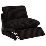 Collins 5-Piece Power Reclining Home Theater Seating Chocolate Brown