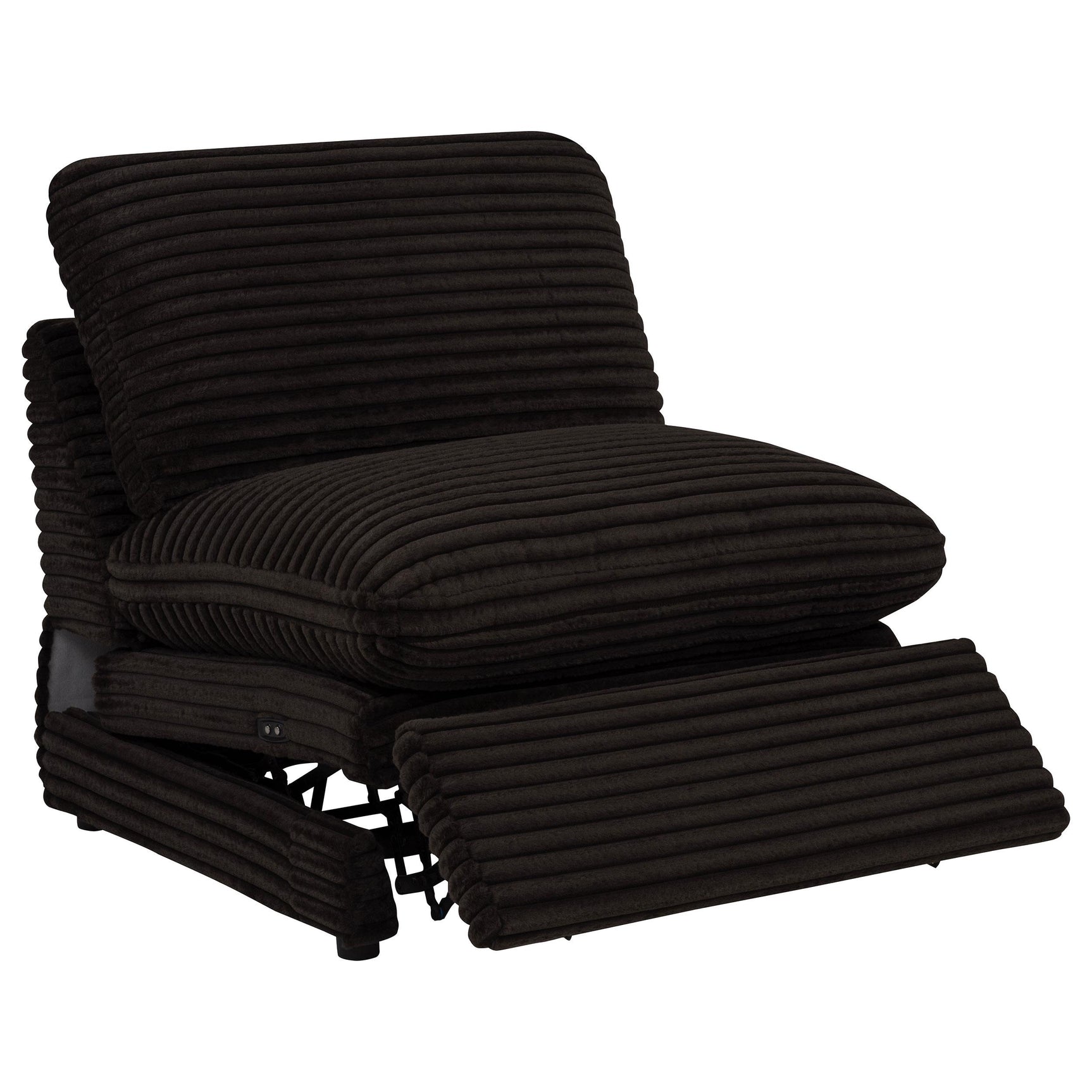 Collins 5-Piece Power Reclining Home Theater Seating Chocolate Brown