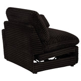 Collins Modular Power Loveseat Chocolate Brown