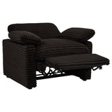 Collins Upholstered Power Recliner Chair Chocolate Brown