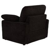 Collins Upholstered Power Recliner Chair Chocolate Brown