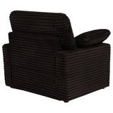 Collins Upholstered Power Recliner Chair Chocolate Brown