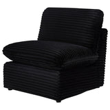 Collins Modular Armless Chair Black