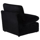 Collins Modular Armless Chair Black