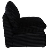 Collins Modular Armless Chair Black