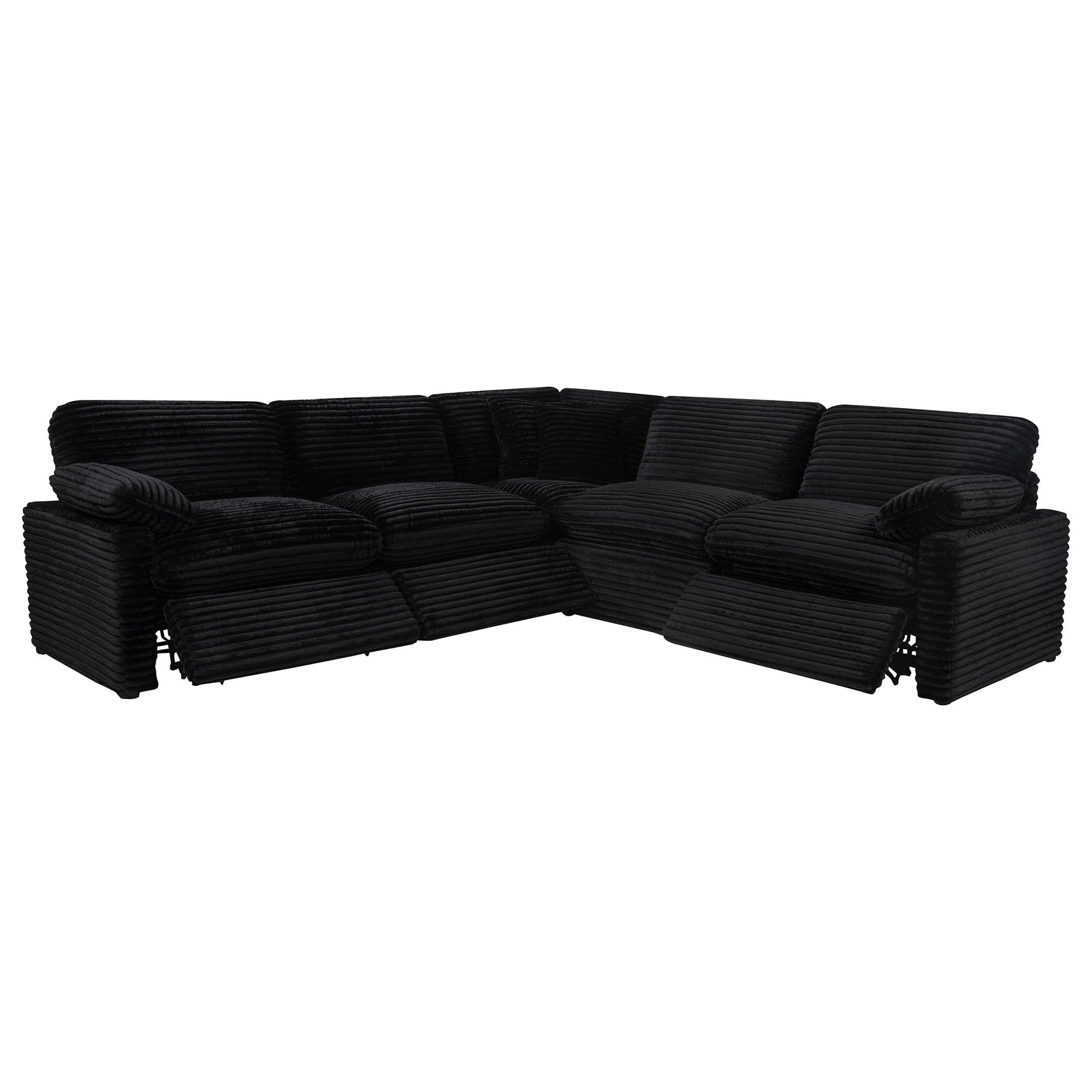 Collins 5-piece Modular Power Reclining Sectional Black