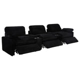 Collins 5-Piece Power Reclining Home Theater Seating Black