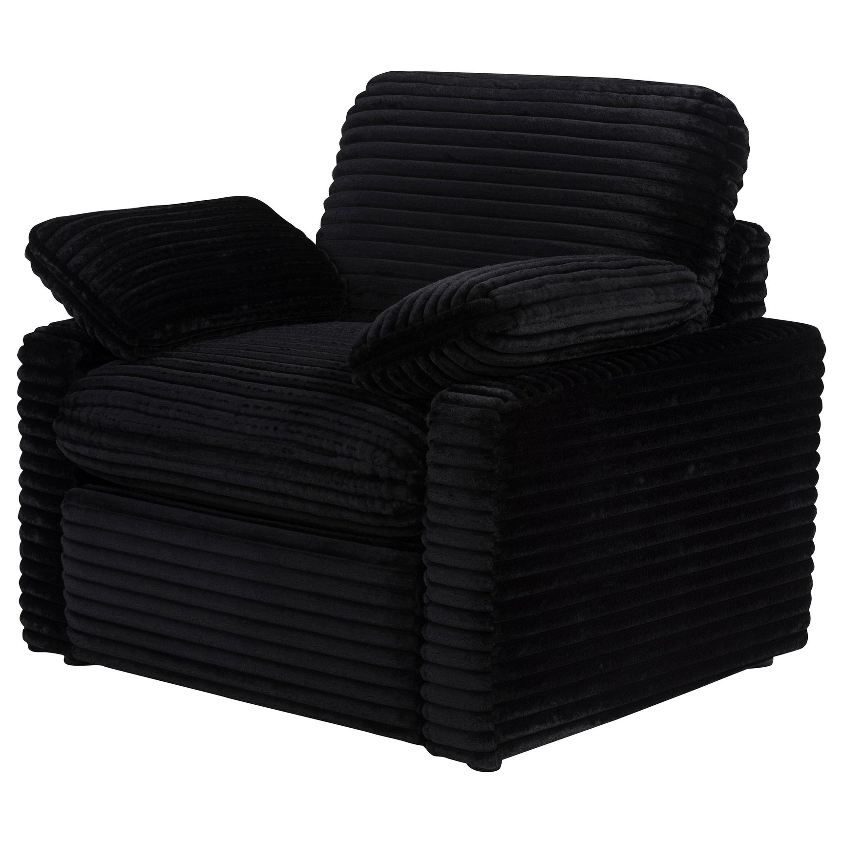 Collins Upholstered Power Recliner Chair Black