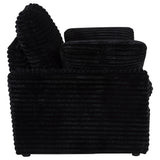 Collins Upholstered Power Recliner Chair Black