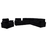 Collins Upholstered Power Recliner Chair Black