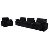 Collins Upholstered Power Recliner Chair Black