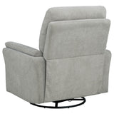 Adler Upholstered Power Swivel Glider Recliner Ivory