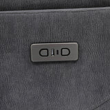 Adler Upholstered Power Swivel Glider Recliner Charcoal Grey
