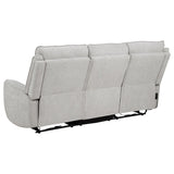 Sylmar 2-piece Chenille Power Reclining Sofa Set Dove Grey