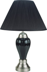 Porcelain Black Lamp