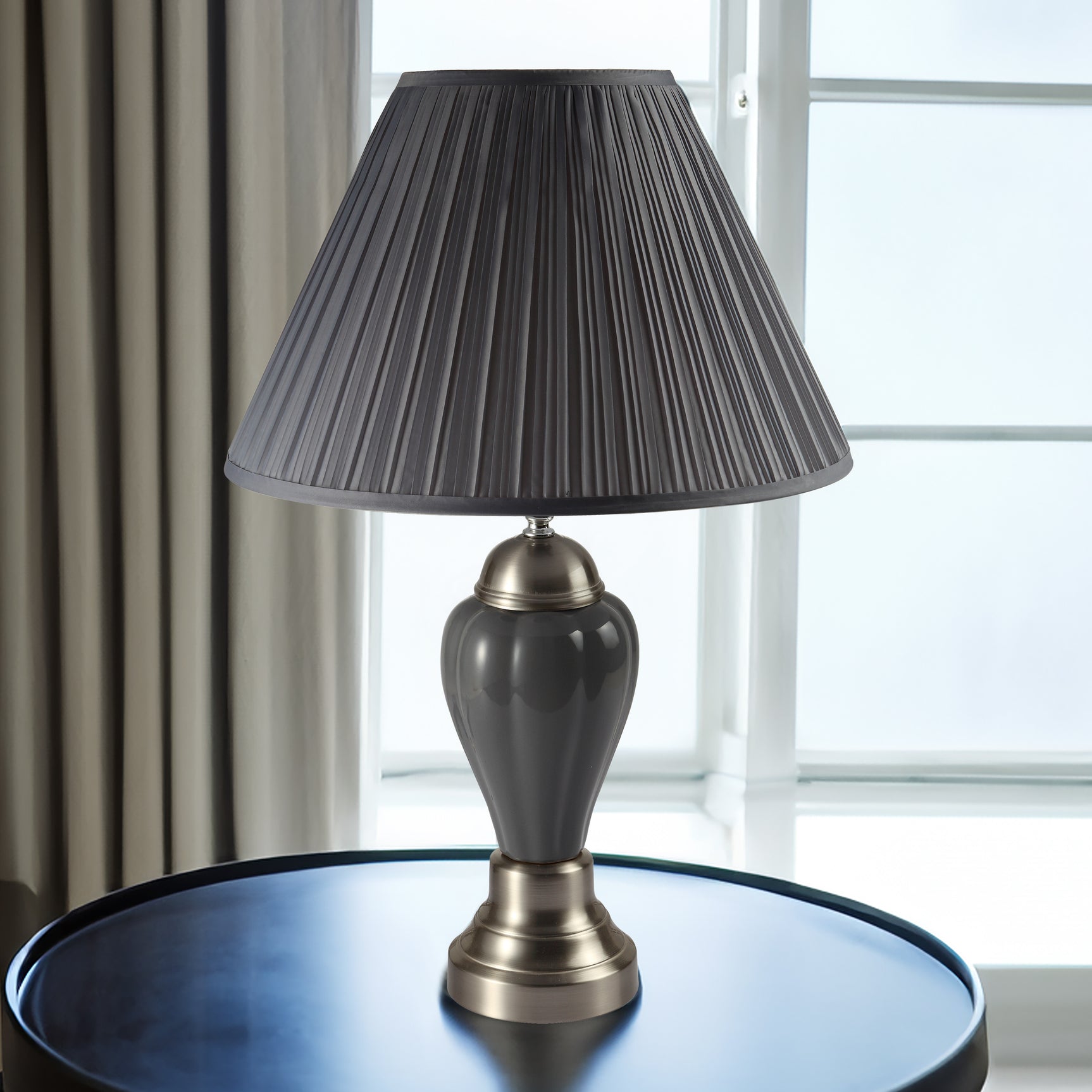 Porcelain Gray Lamp
