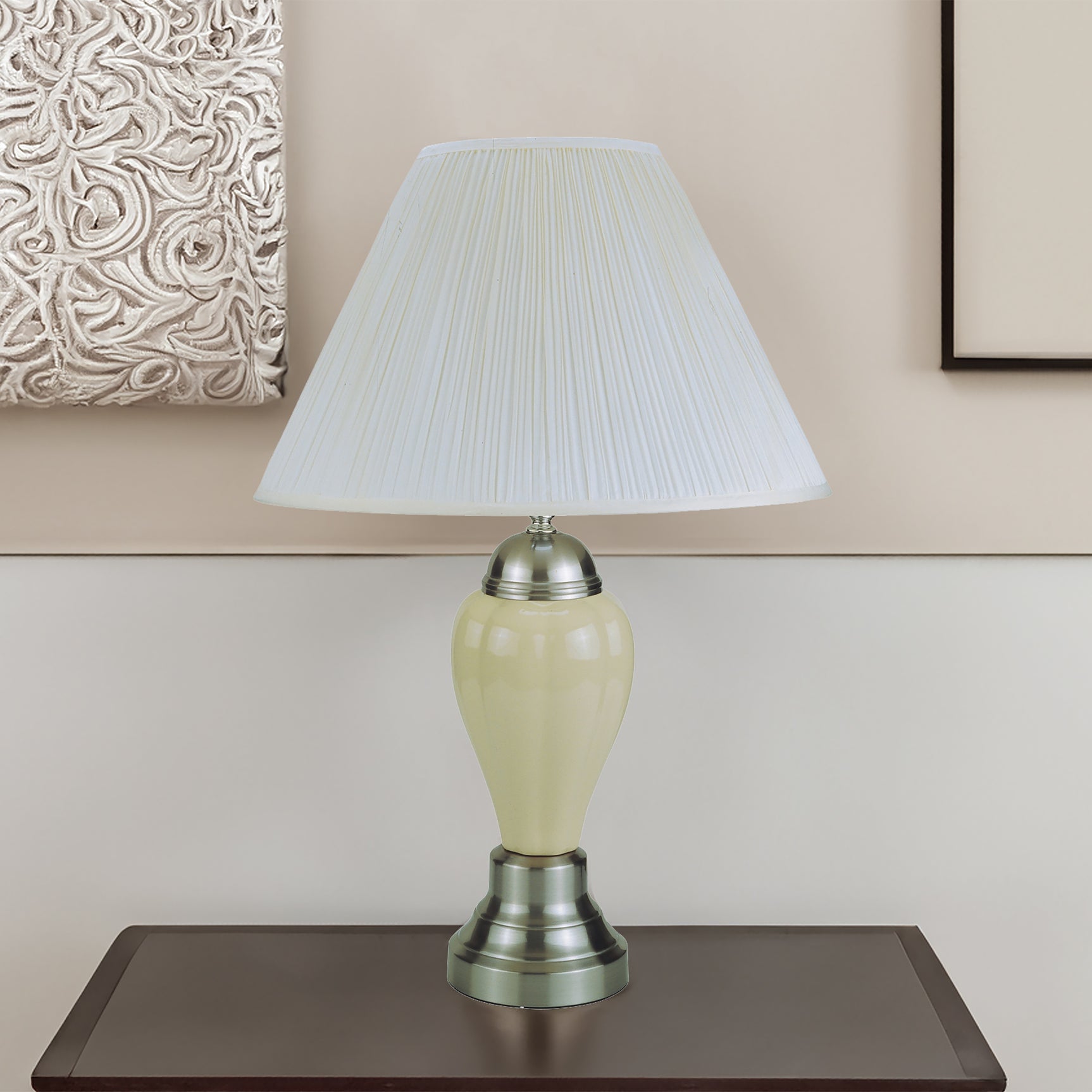 Porcelain Ivory Lamp