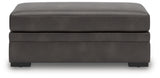 Lofton-Pike Shadow Faux Leather Oversized Accent Ottoman