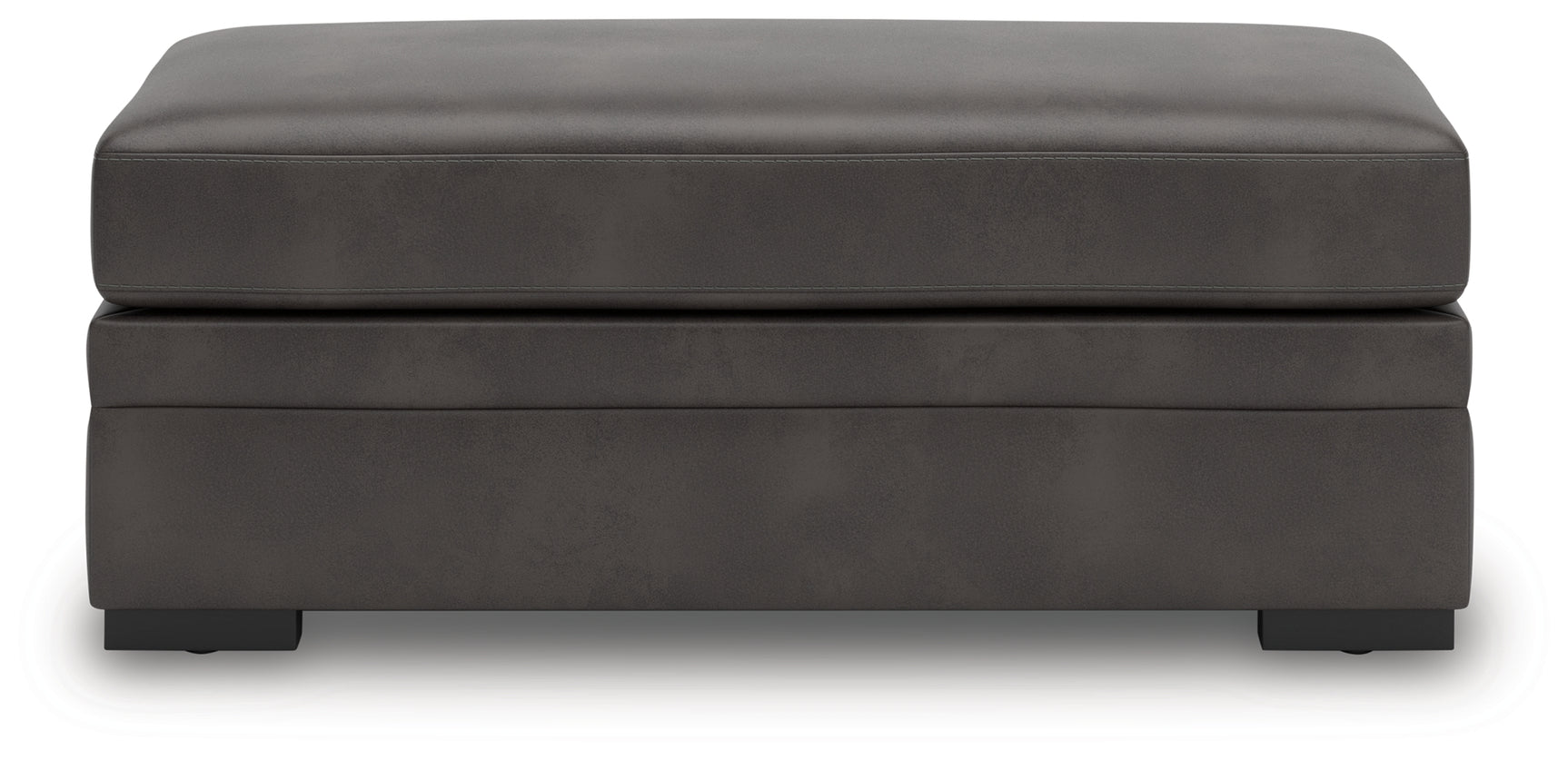 Lofton-Pike Shadow Faux Leather Oversized Accent Ottoman