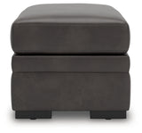 Lofton-Pike Shadow Faux Leather Oversized Accent Ottoman